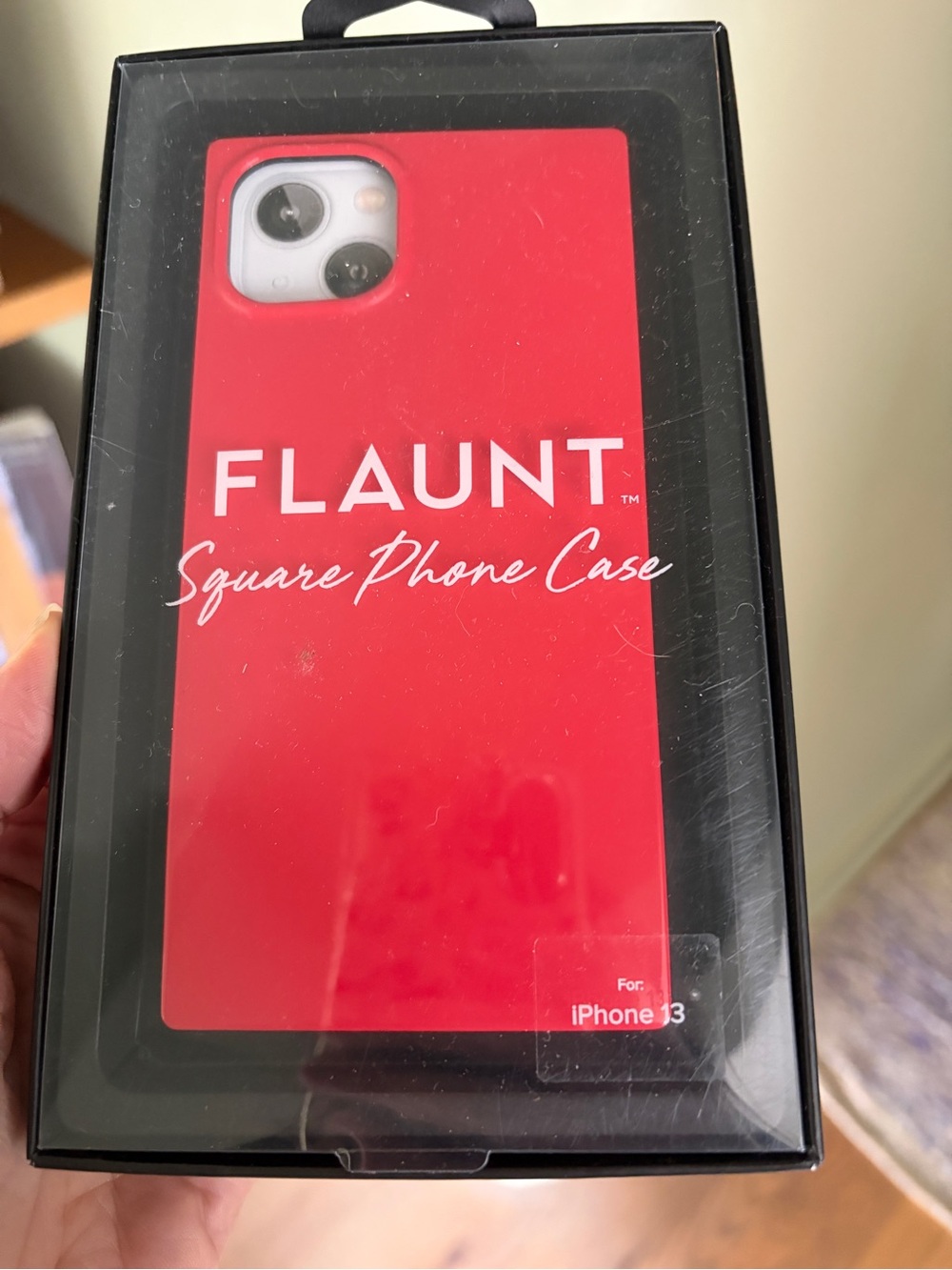 Flaunt Square Phone Case for iPhone 13 — Red